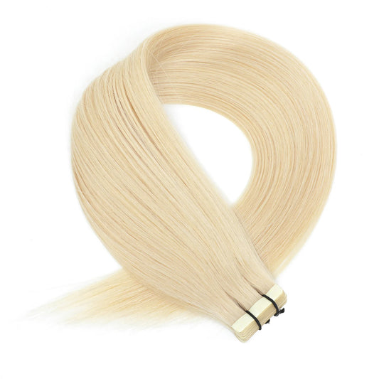 Tape In Hairextensions - Kleur 60 Platinum Blond - 50 Gram - 20 stuks