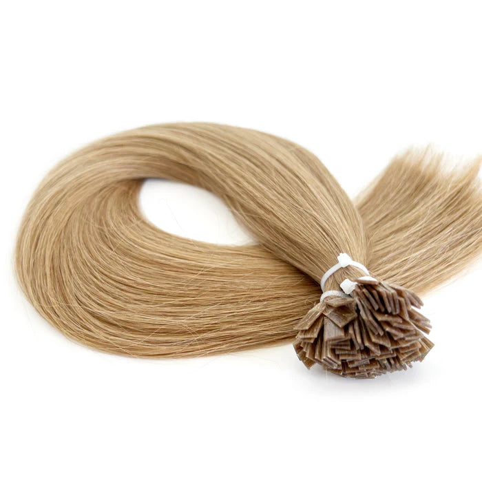 Flat Tip Extensions - Kleur 8 Kaneel Bruin - 50 Gram